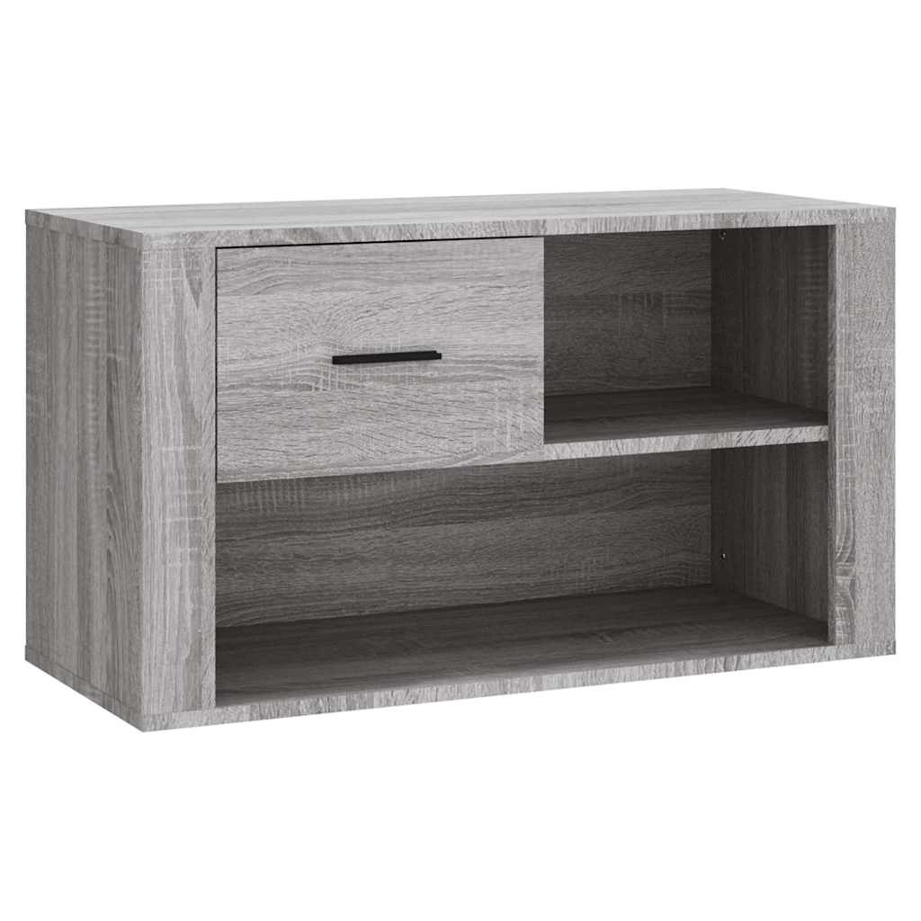 Vidaxl Cabinet da scarpe 80x35x45 cm Sonoma grigio in legno