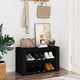 Vidaxl Shoe Rack 75x35x45 cm de madera procesada negra