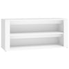 Vidaxl Shoe Rack 100x35x45 cm de madera procesada blanca