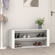 Vidaxl Shoe Rack 100x35x45 cm de madera procesada blanca