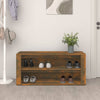 Vidaxl Shoe Rack 100x35x45 cm de madera propiedad de roble ahumado