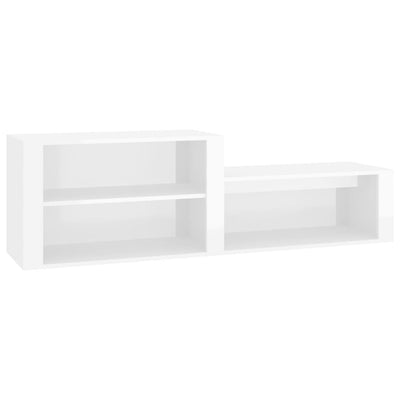 Vidaxl Cabinet da scarpe 150x35x45 cm Properpata in legno Bianco lucido