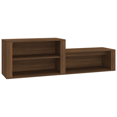 Vidaxl Cabinet da scarpe 150x35x45 cm Colore in rovere marrone taglio