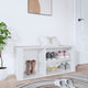 Vidaxl Cabinet da scarpe 100x35x45 cm Bianco in legno