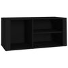 Vidaxl schoenenkast 100x35x45 cm bewerkt hout zwart