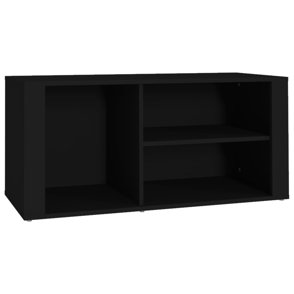 Vidaxl Cabinet da scarpe 100x35x45 cm Proprieted Black