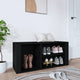 Vidaxl Cabinet da scarpe 100x35x45 cm Proprieted Black