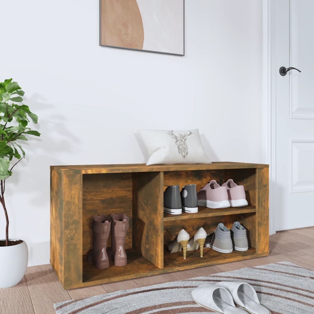 Vidaxl Cabinet da scarpe 100x35x45 cm Colore in legno di legno