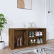 Vidaxl Cabinet da scarpe 100x35x45 cm COLORE IN BARCHIO COURO
