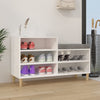 Gabinete de zapatos Vidaxl 102x36x60 cm de madera propiedad de blanco