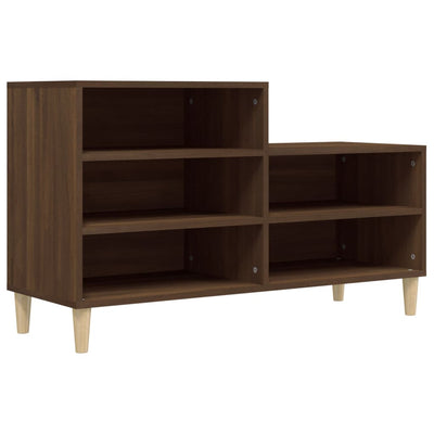 Vidaxl Cabinet da scarpe 102x36x60 cm Colore in rovere marrone in legno