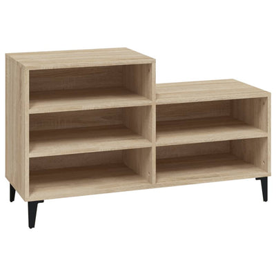 Vidaxl Cabinet da scarpe 102x36x60 cm Colore di quercia in legno Sonoma Sonoma