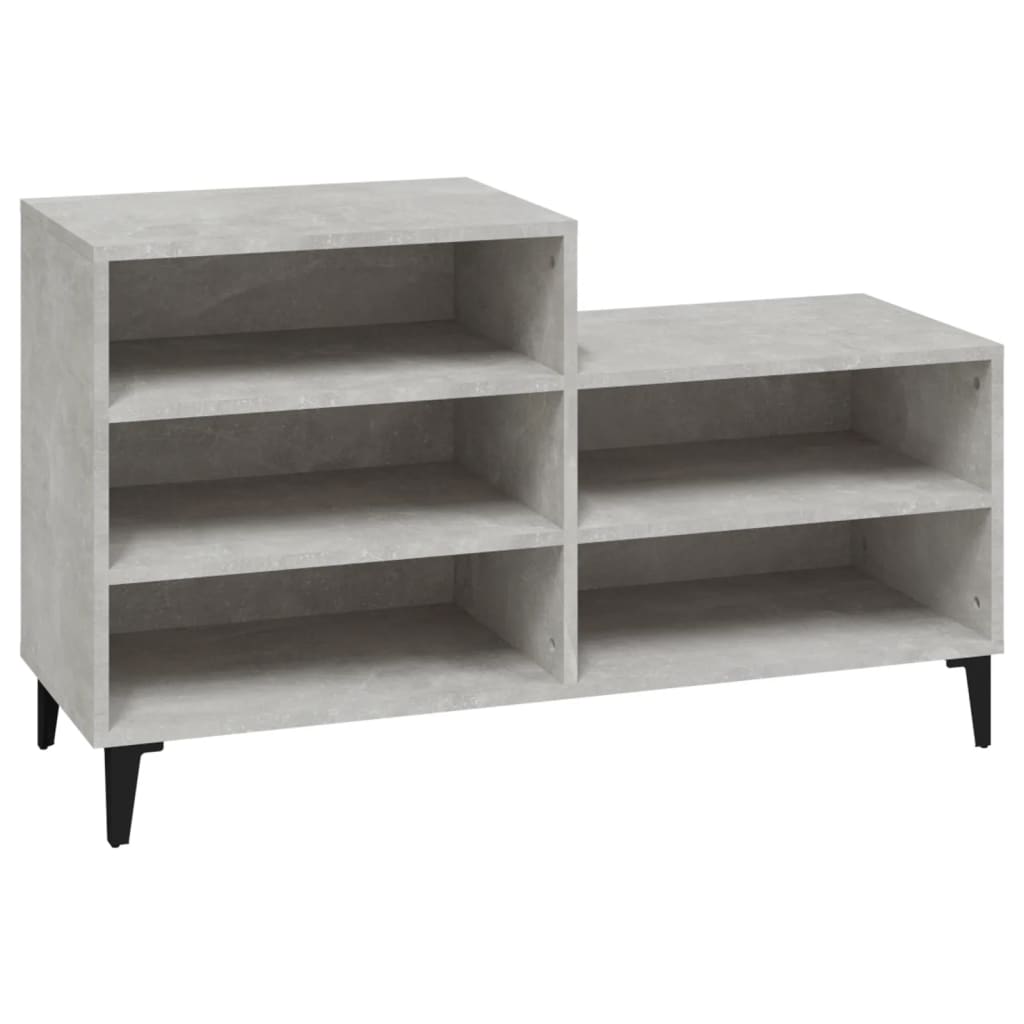 Gabinete de zapatos Vidaxl 102x36x60 cm Precio de concreto de madera procesada