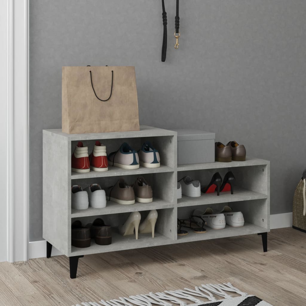 Gabinete de zapatos Vidaxl 102x36x60 cm Precio de concreto de madera procesada