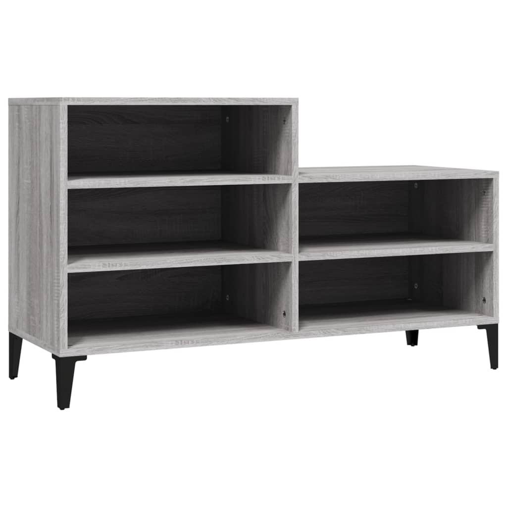 Vidaxl Cabinet da scarpe 102x36x60 cm Properpata Sonoma Grey
