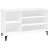 Gabinete de zapatos Vidaxl 102x36x60 cm de madera propiedad de blanco