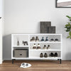 Gabinete de zapatos Vidaxl 102x36x60 cm de madera propiedad de blanco