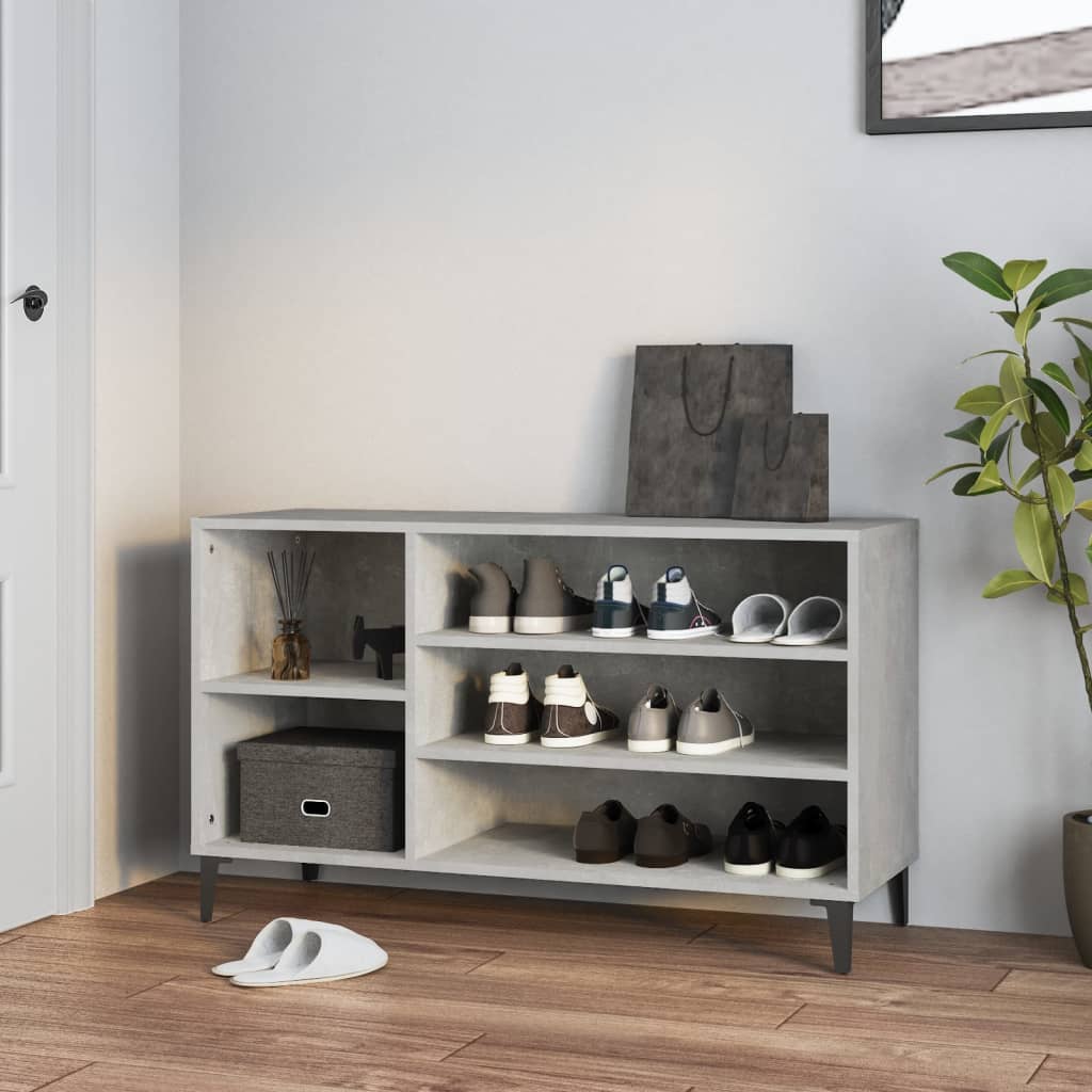 Gabinete de zapatos Vidaxl 102x36x60 cm Precio de concreto de madera procesada