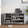 Vidaxl schoenenkast 102x36x60 cm bewerkt hout sonoma grijs