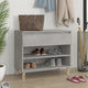 Vidaxl schoenenkast 70x36x60 cm bewerkt hout betongrijs