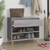 Vidaxl schoenenkast 70x36x60 cm bewerkt hout sonoma grijs