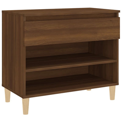 Vidaxl Cabinet da scarpe 70x36x60 cm Colore in rovere marrone trasformata