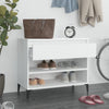 Gabinete de zapatos Vidaxl 70x36x60 cm de madera propiedad de blanco