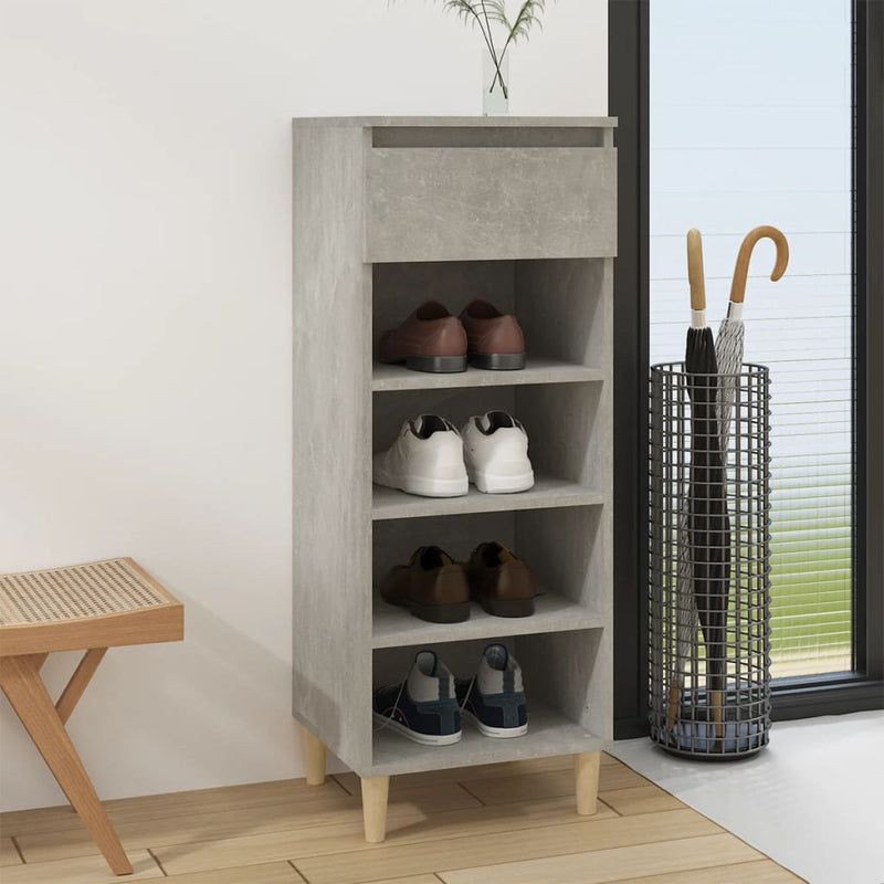 Gabinete de zapatos Vidaxl 40x36x105 cm Precio de concreto de madera editada