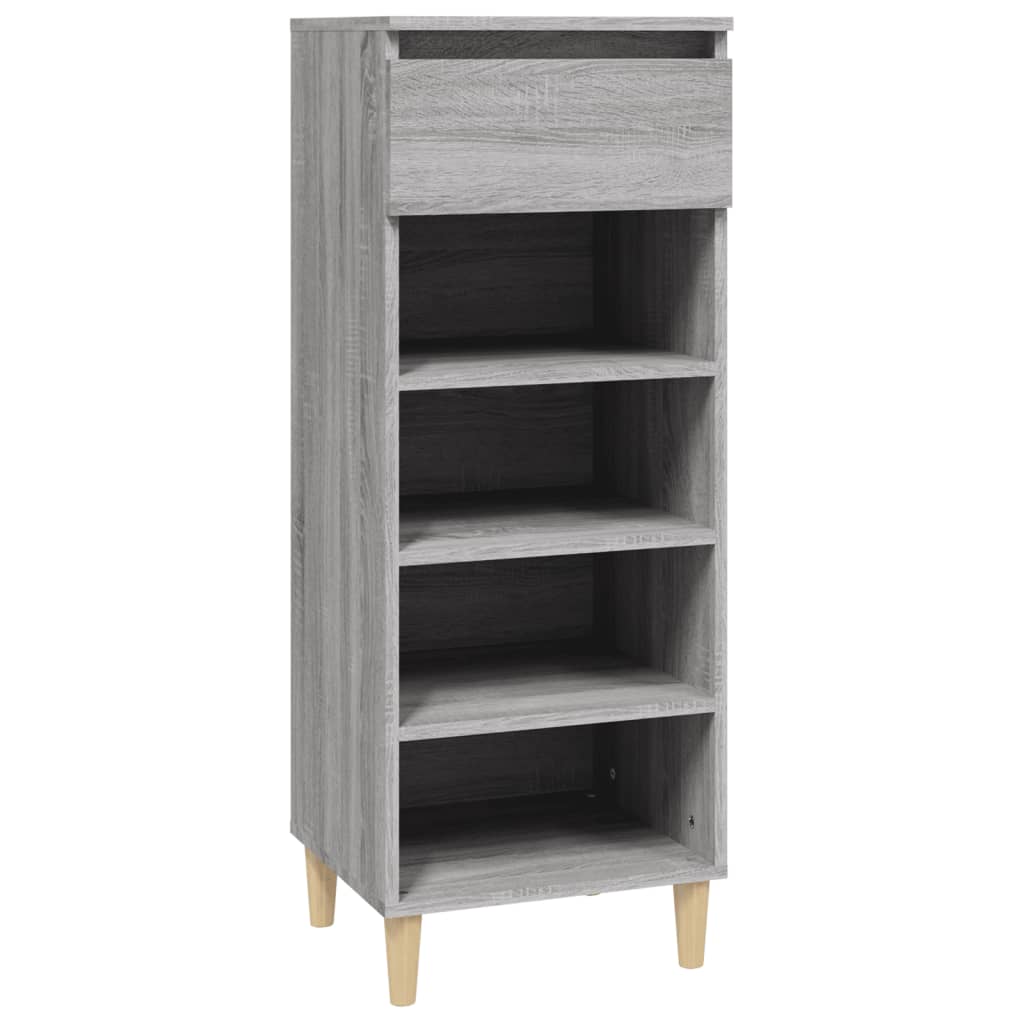 Vidaxl Cabinet da scarpe 40x36x105 cm Properpata Sonoma grigio