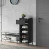 Porta di scarpe Vidaxl 40x36x105 cm in legno elaborato