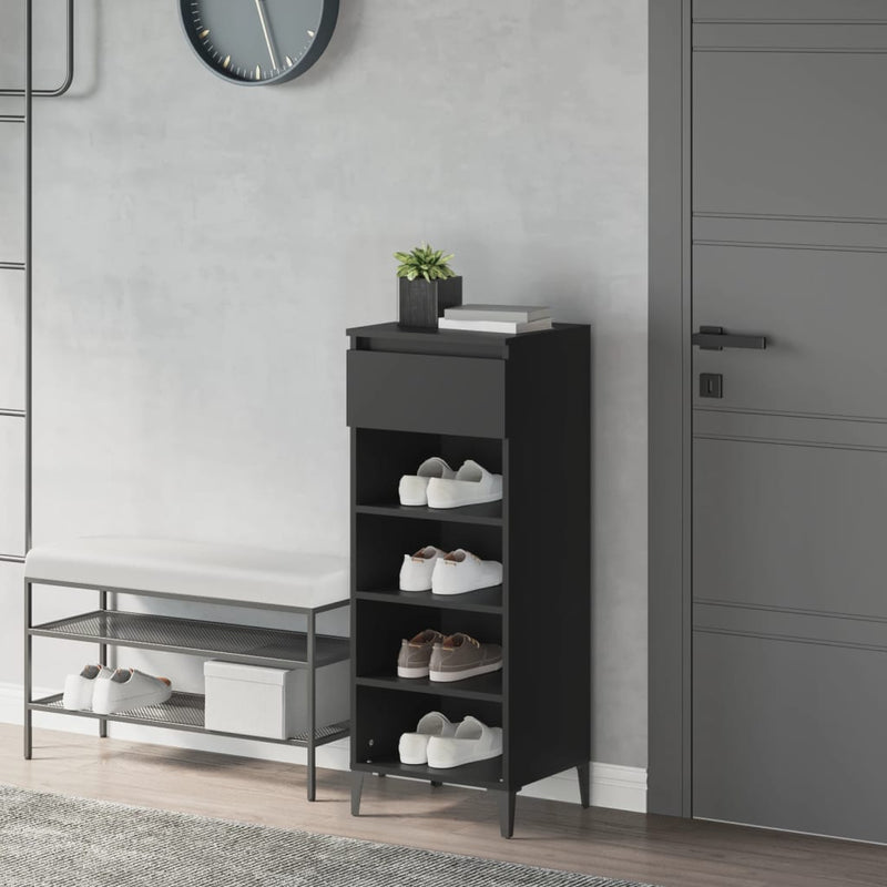 Porta di scarpe Vidaxl 40x36x105 cm in legno elaborato