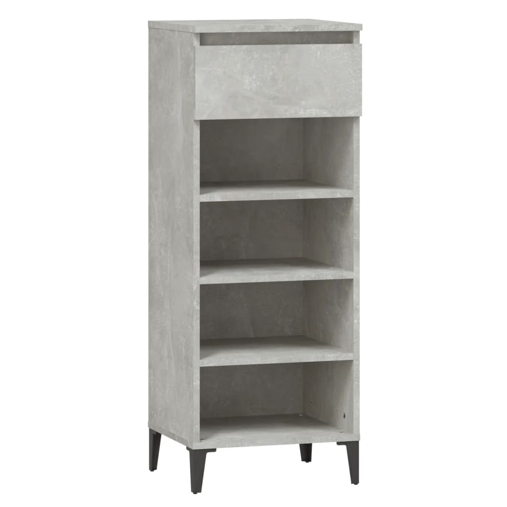 Gabinete de zapatos Vidaxl 40x36x105 cm Precio de concreto de madera editada