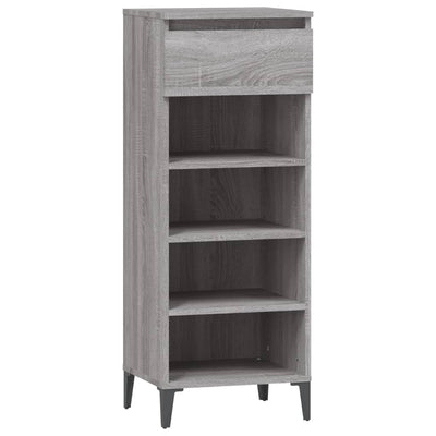 VIDAXL SLAPE CAPE 40x36x105 cm Colorato di quercia in legno grigio in legno