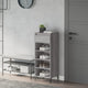 Vidaxl Shoe Rack 40x36x105 cm de madera procesada gris soma coloreado