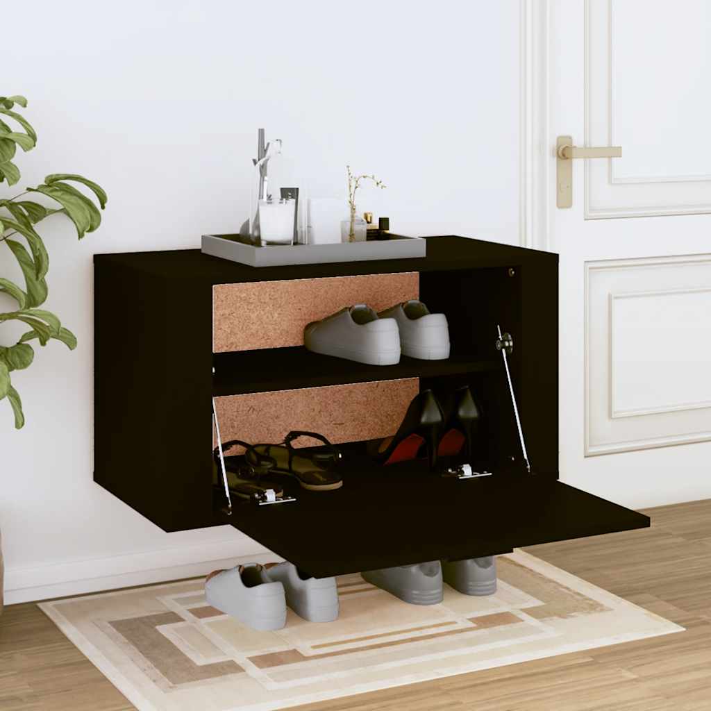Armadio da scarpe a parete Vidaxl 70x35x38 cm in legno proprietà