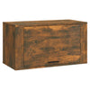 Gabinete de zapato de pared Vidaxl 70x35x38 cm Pino sólido roble ahumado