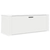 Gabinete de zapato de pared de Vidaxl 100x35x38 cm de madera propiedad blanca