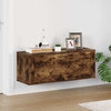 Vidaxl Cabinet da scarpe Wall -Mounted 100x35x38 cm quercia in legno trasformato