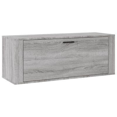 Armadio da scarpe a parete Vidaxl 100x35x38 cm Properpata Sonoma grigio