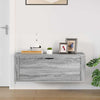 Armadio da scarpe a parete Vidaxl 100x35x38 cm Properpata Sonoma grigio