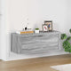 Armadio da scarpe a parete Vidaxl 100x35x38 cm Properpata Sonoma grigio