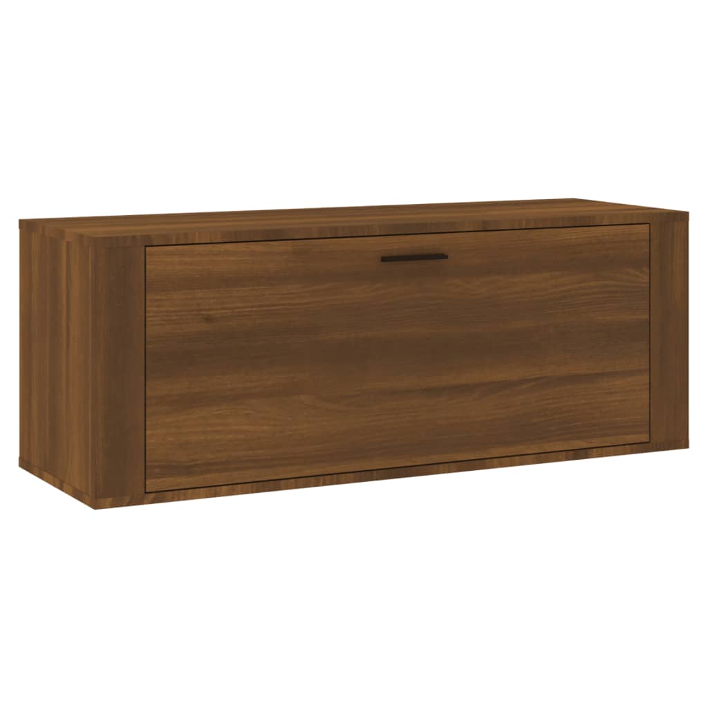 Vidaxl Shoe Gabinet Wall -Browniken de madera procesada de 100x35x38cm