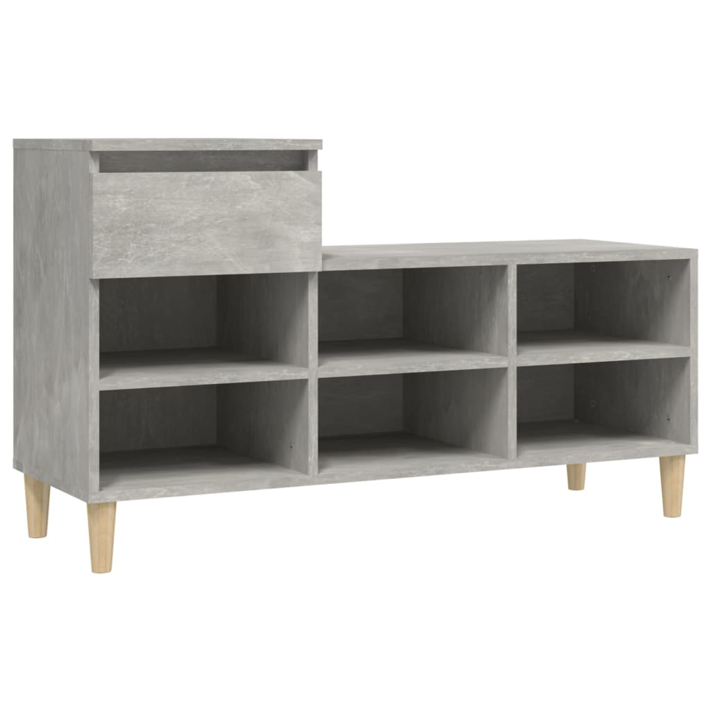 Scarpiera Vidaxx 102x36x60 cm in derivati del legno cemento grigio