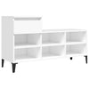 Gabinete de zapatos Vidaxl 102x36x60 cm de madera propiedad de blanco