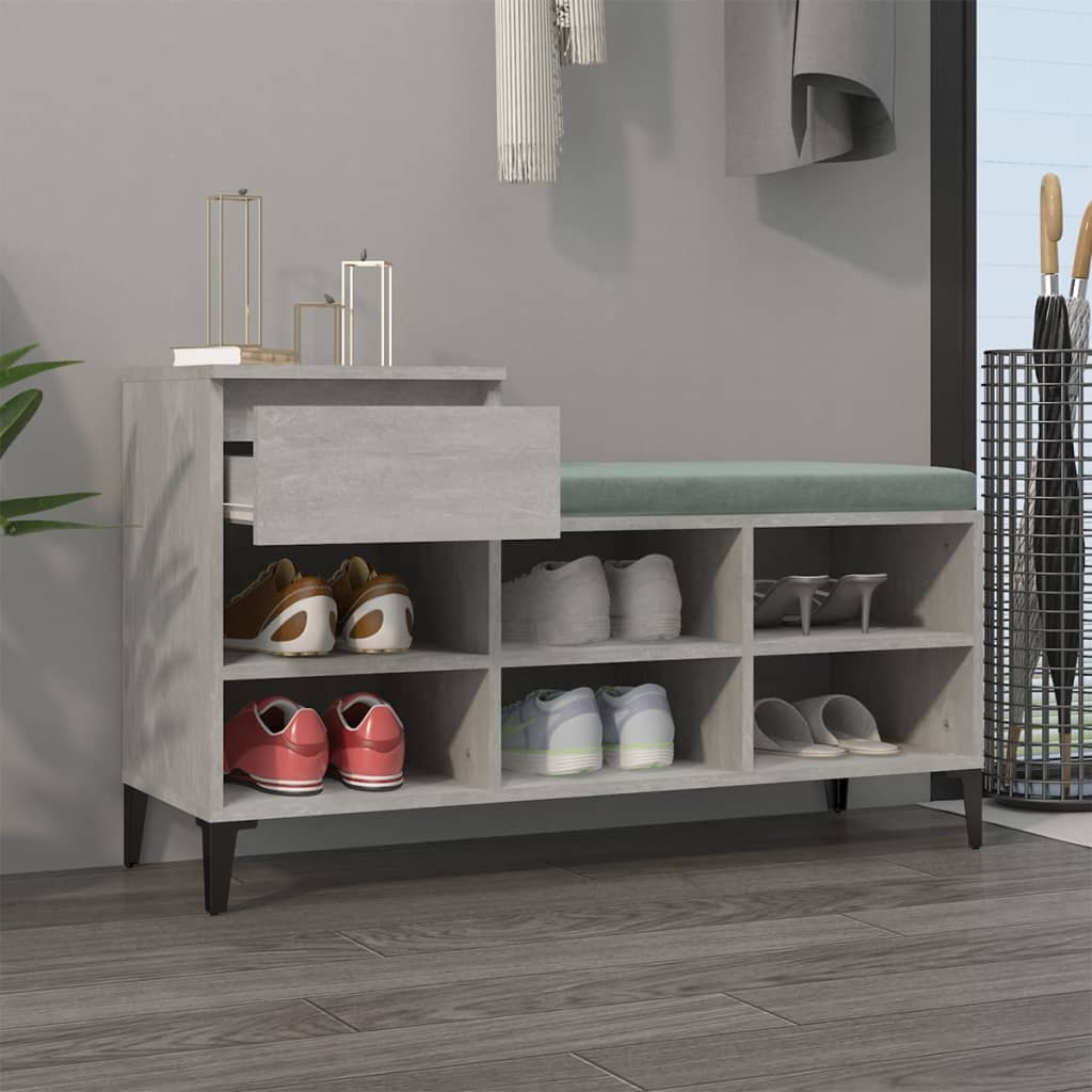 Vidaxl Cabinet da scarpe 102x36x60 cm Prezzo in legno trasformato