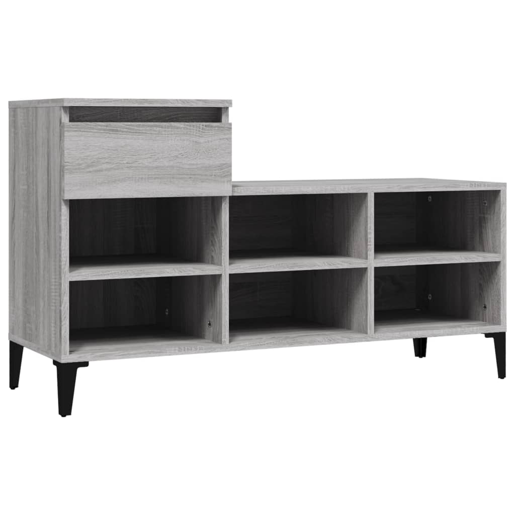 Vidaxl Cabinet da scarpe 102x36x60 cm Properpata Sonoma Grey
