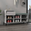 Vidaxl schoenenkast 102x36x60 cm bewerkt hout sonoma grijs