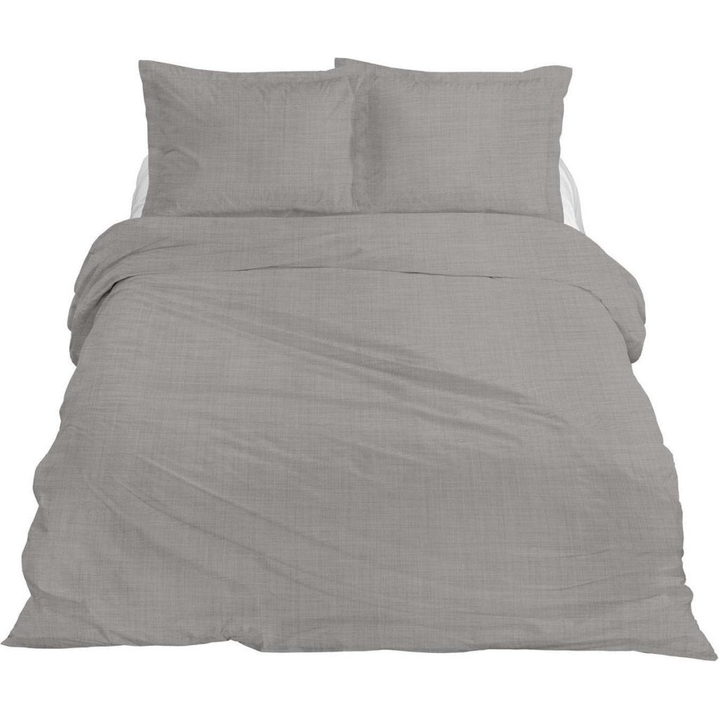 Diez Cate Cate Premium Linen Single Duvet Cover 140x200 220 cm Cloudy Gray
