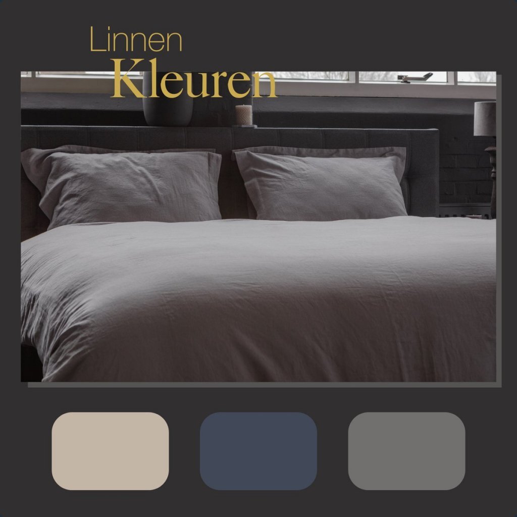 Diez Cate Cate Premium Linen Single Duvet Cover 140x200 220 cm Cloudy Gray