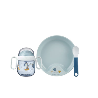 Vajilla para bebé Mepal Little Dutch Sailors Bay 3 piezas azul